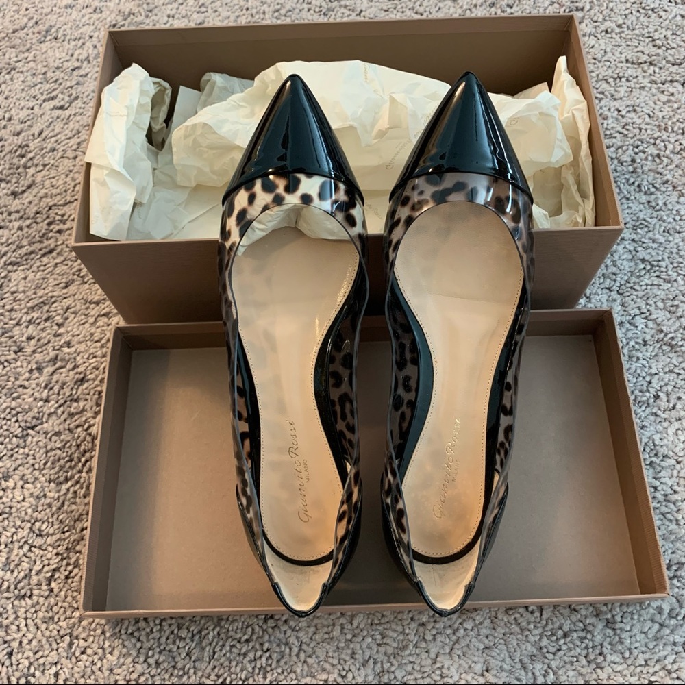gianvito rossi flat leopard print